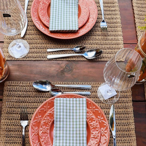 Jogo 6 Pratos Rasos Damasco, Oxford