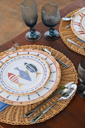 Jogo 6 Pratos de Sobremesa Sardine, Maison Blanche