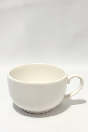 Jogo de 6 Xícaras de Chá com Pires Ritz Preto Alleanza