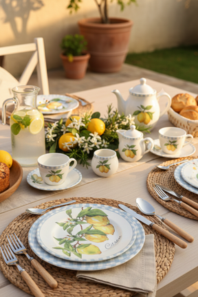 Jogo 6 Pratos de Sobremesa Amalfitana Alleanza