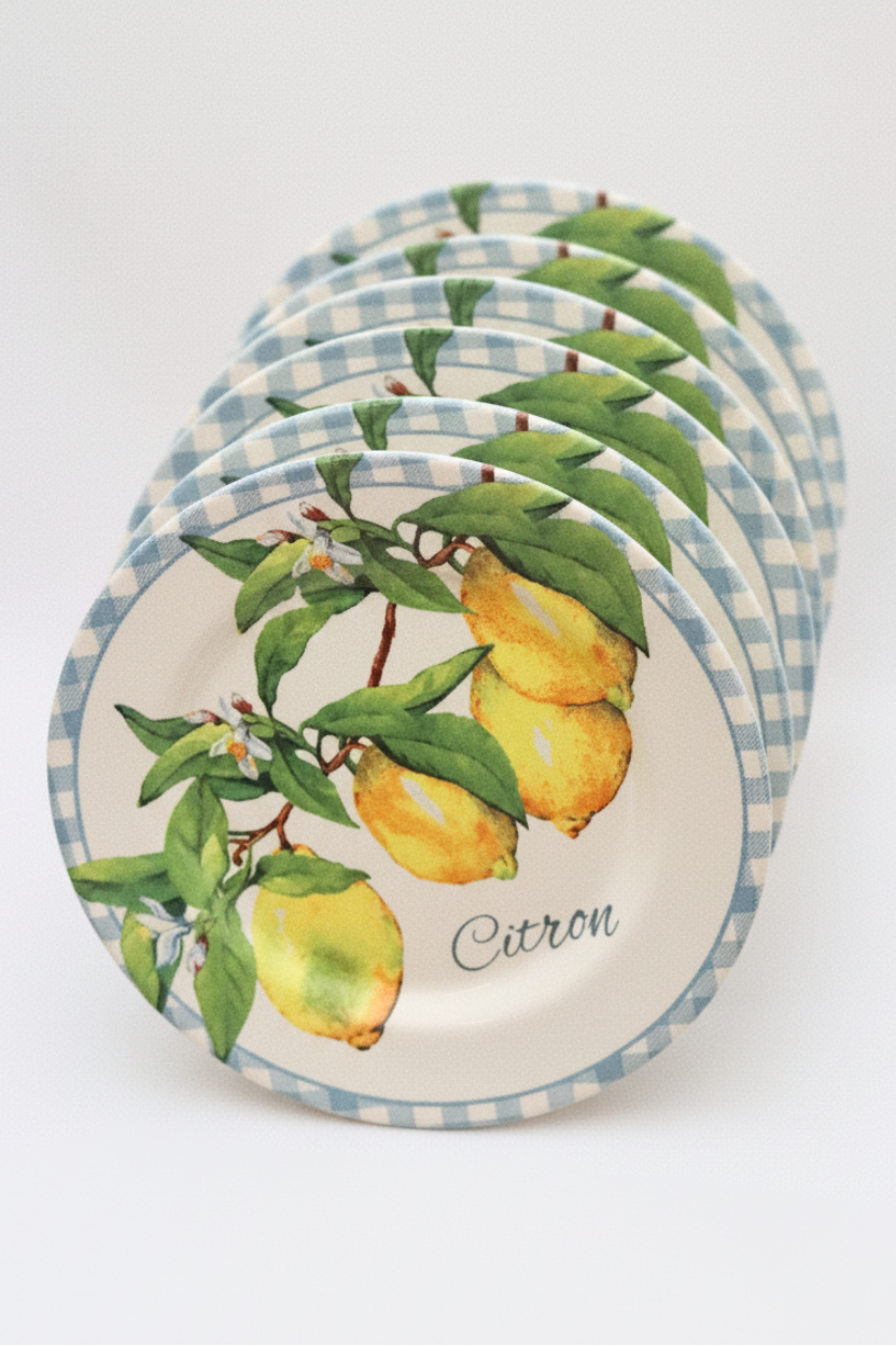 Jogo 6 Pratos de Sobremesa Amalfitana Alleanza