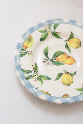 Jogo 6 Xícaras de Chá com Pires Amalfitana Alleanza