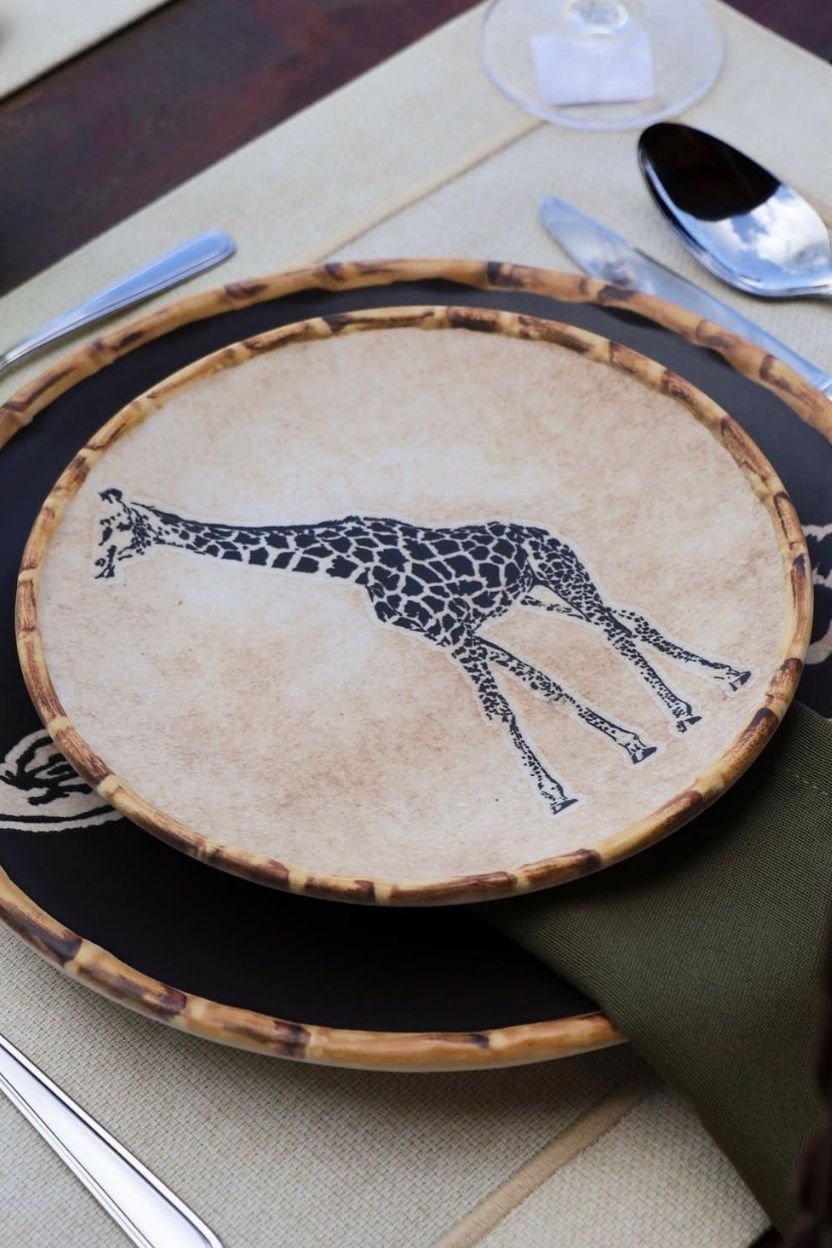 Jogo 6 Pratos de Sobremesa Animais Maison Blanche