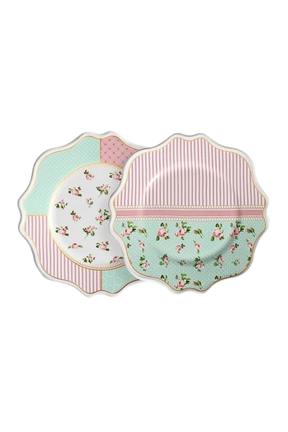 Jogo 6 Pratos de Sobremesa Belle Romance Scalla