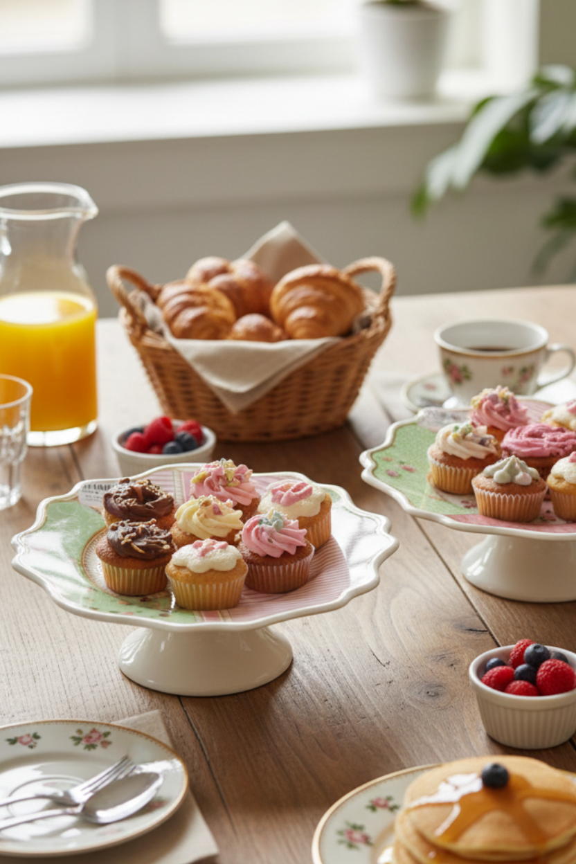 Porta Petit Four com Pé Belle Romance Scalla