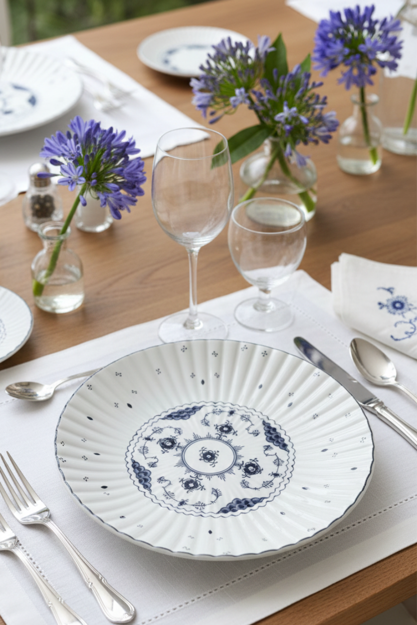 Jogo 6 Pratos Rasos Hamptons Scalla