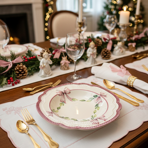 Jogo 6 Pratos Fundos Laços de Jardim Scalla