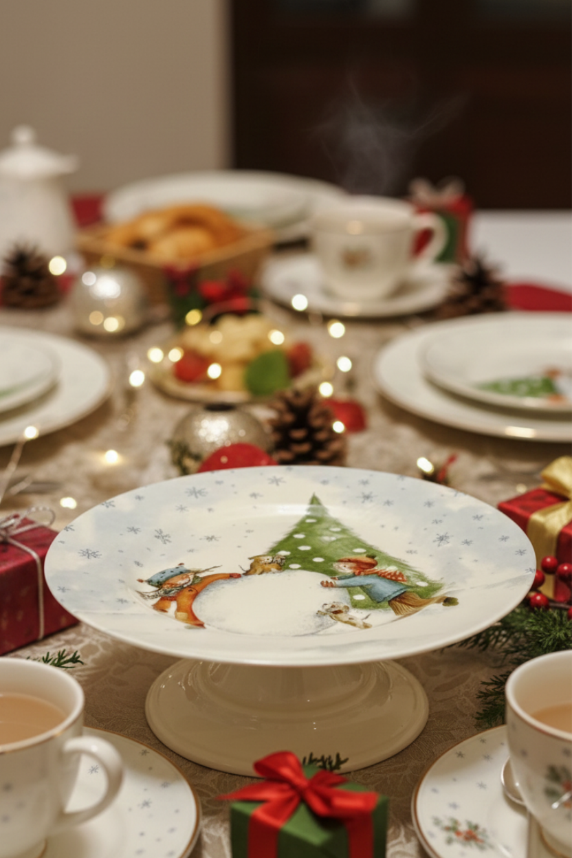 Prato para Bolo Médio Sweet Christmas Plus Alleanza