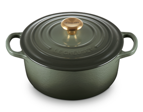 Panela Redonda 26cm Signature Thyme Pegador Dourado Le Creuset