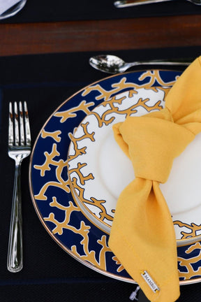 Prato Sobremesa Coral Blue Scalla