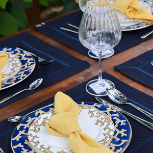 Jogo 6 Pratos de Sobremesa Coral Blue, Scalla