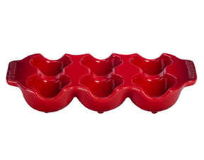 Bandeja para 6 Ovos Vermelho Le Creuset
