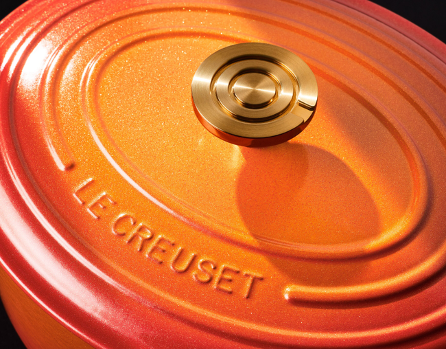Panela Oval 31cm Flamme Dorée Pegador Dourado Le Creuset