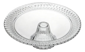 Prato para Bolo em Cristal com Pé Radial Lyor