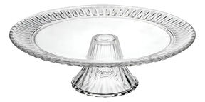 Prato para Bolo em Cristal com Pé Radial Lyor