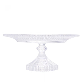 Prato para Bolo em Cristal com Pé Renaissance Lyor