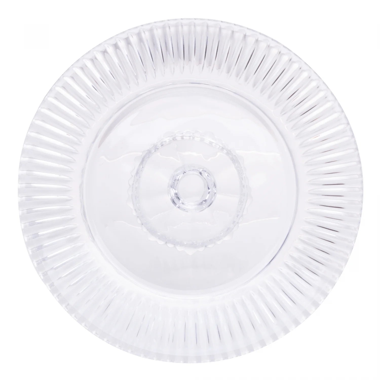 Prato para Bolo em Cristal com Pé Renaissance Lyor