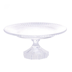 Prato para Bolo em Cristal com Pé Renaissance Lyor