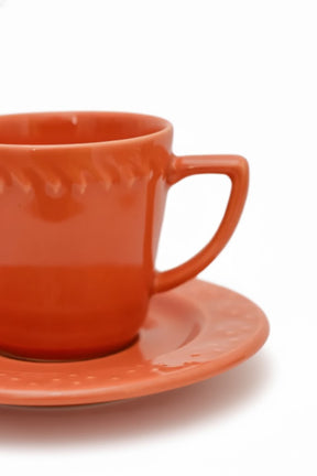 Jogo 6 xícaras de Chá c/ Pires Damasco, Oxford